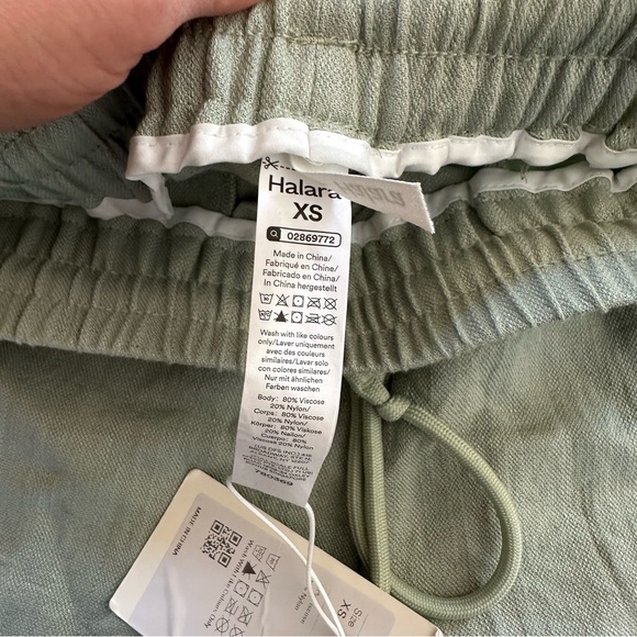 New HALARA high waisted draw string casual linen feel shorts - Picture 5 of 7